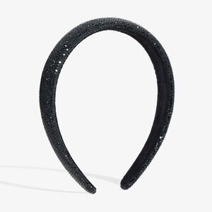 Black Crystal Rhinestone Headband Hair Accessory For Women‎